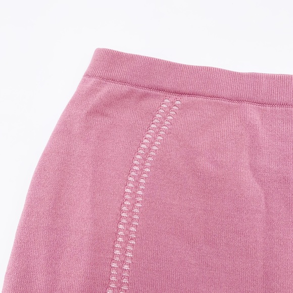 NBD x The Naven Twins Diamond Skirt Mauve Pink Knit Stretch Mini Size Small - Picture 7 of 14